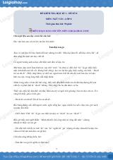 Đề thi học kì 1 Văn 8 - Đề số 8